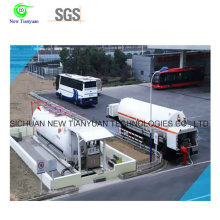 Station de remplissage sans fil mobile LNG avec équipement corollaire complet, service à solution unique, volume dépendant